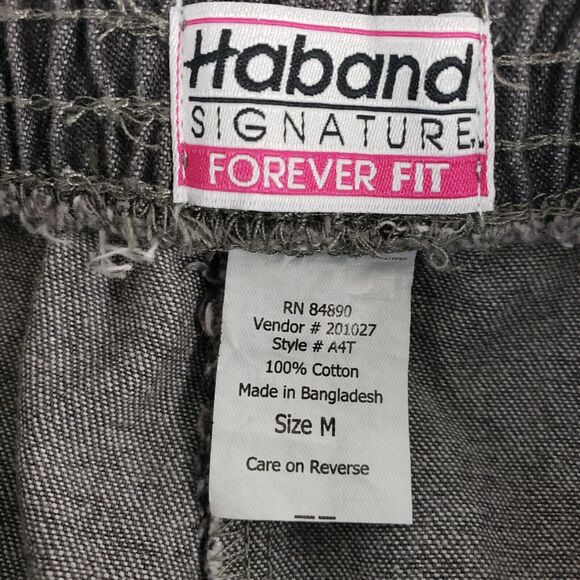 Haband Blair Women's SIZE M Forever Fit Gray Jeans Pull On Elastic Waist FLAW - Picture 3 of 6